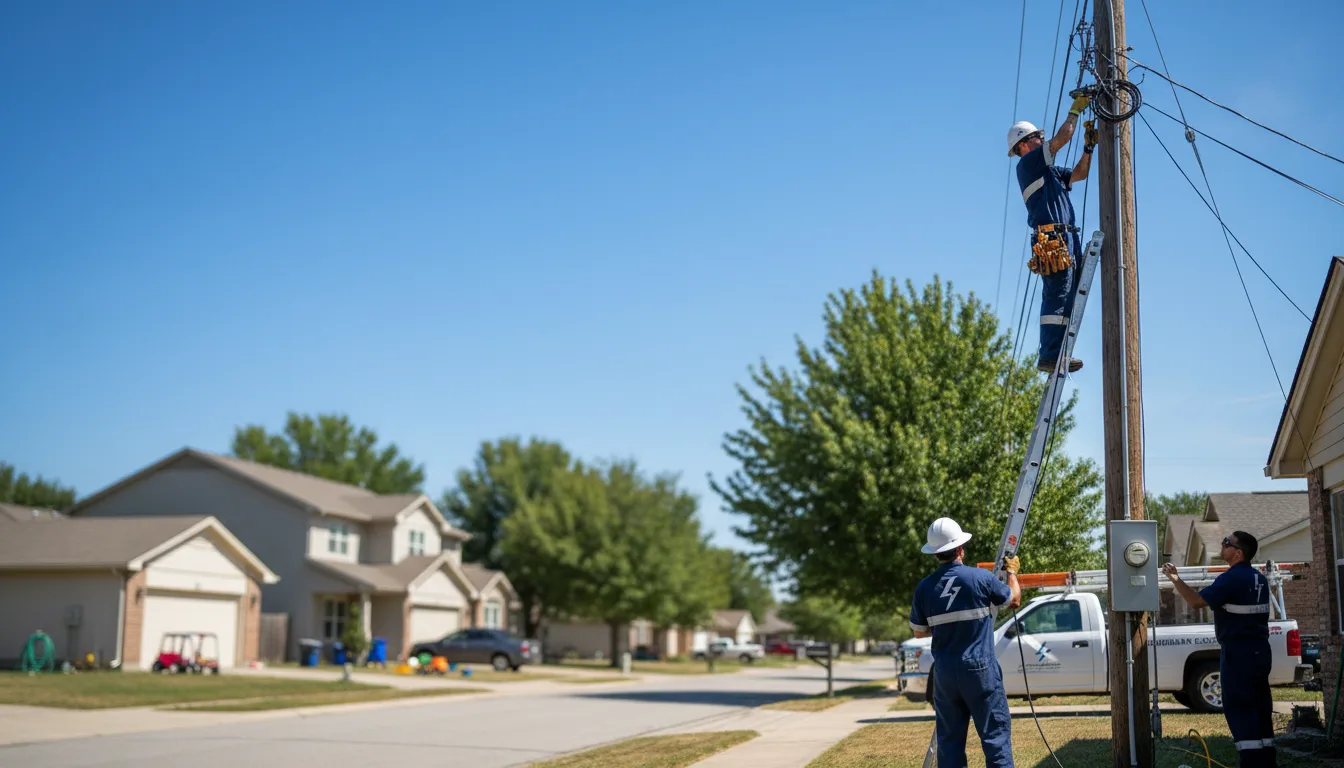 Residential electrician providing installation services in Turon, KS
